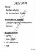 CAIE AS-LEVEL BIOLOGY - CHAPTER 1: CELL STRUCTURE NOTES