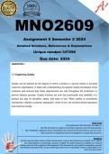 MNO2609 Assignment 5 (COMPLETE ANSWERS) Semester 2 2024 (347298)