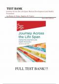 Test Bank - for Journey Across the Life Span: Human Development and Health Promotion Seventh Edition by Elaine U. Polan, All Chapters | Complete Guide A+