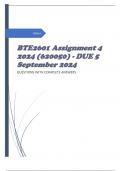 BTE2601 Assignment 4 2024 (620050) - DUE 5 September 2024