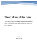 IB Theory of Knowledge Essay Sample (10/10)