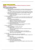 PSYC302 (Infancy) Module 1 & 2 Notes