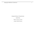 NURSING MS C922C922 Emerging Technology EDITED (Emerging Technology in Nursing Education Rachael Ward}