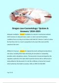 Oregon Law-Cosmetology/ Quizzes & Answers/ 2024-2025