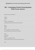 NIC - Cosmetology Practice Exam Questions With Correct Answers