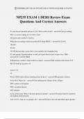 NP235 EXAM 1 DEBS Review Exam Questions And Correct Answers