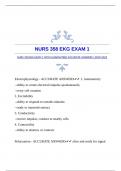 NURS 358 EKG EXAM 1 WITH GUARANTEED ACCURATE ANSWERS |20242025