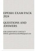 EPP2601 Exam pack2024(Questions and answers)