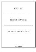 (LU) ENGI 230 Production Systems - Midterm Exam Review 20242025