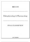 (GCU) BIO-330 Pathophysiology & Pharmacology - Final Exam Review 20242025