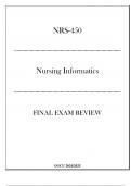 (GCU) NRS-450 Nursing Informatics - Final Exam Review 20242025