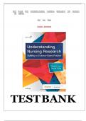  TEST BANK FOR UNDERSTANDING NURSING RESEARCH 7TH EDITION BY SUSAN K GROVE JENNIFER R GRAY