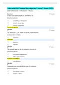 Ashworth J10 Criminal Investigation Lesson 2 Exam (2021)/ CJ J10 J10 LESSON 3 EXAM (2021) - ASHWORTH (answered; 90%)