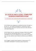 15 | OCR AS AND A LEVEL COMPUTER SCIENCE EXERCISES EXAM |GUARANTEED