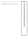 NUR 230 Mental Health Clinical Packet 3