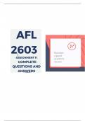 AFL2603 Assignment 11 ISIZULU COMPLETE ANSWERS) Semester 2 2024