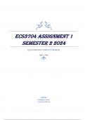 ECS3704 Assignment 1 (DETAILED ANSWERS) Semester 2 2024 - DISTINCTION GUARANTEED