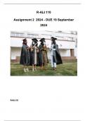 R-ALI 110 Assignment 2 (COMPLETE QUESTIONS & ANSWERS) 2024 - DUE 19 September 2024