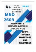 MNO2609 Assignment 5 (COMPLETE ANSWERS) Semester 2 2024 (347298)