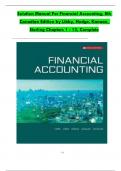 Solution Manual For Fundamentals of Financial Accounting, 8th Edition 2024 by Fred Phillips, Robert Libby, Verified Chapters 1 - 13, Complete Newest Version