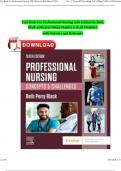 Test Bank For Professional Nursing 10th Edition by Beth Black 9780323776653 Chapter 1-16 All Chapters with Answers and Rationals ISBN: 9780323776653 Newest Edition 2024 Pdf Instant Download Test Bank