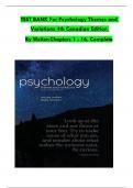 TEST BANK For Psychology Themes and Variations, 4th Canadian Edition By Weiten, Verified Chapters 1 - 16, Complete Newest Version