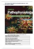 TEST BANK FOR PORTH'S PATHOPHYSIOLOGY 10TH EDITION BY NORRIS