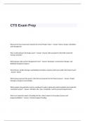 CTS Exam Prep Questions and Answers