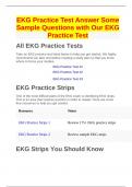 EKG Practice Test Answer Some Sample Questions with Our EKG Practice Test