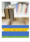 Advanced EKG Exam Review Questions and Answers 100% Pass Graded A+