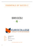 Essentials of Success 2 verslag