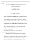 Causeand effect argument.docx    ENG-106  Doing Art During COIVD-19 Will Cause Students to Join A Club At GCU:   Cause and Effect Argument Essay  Grand Canyon University  ENG-106; English Composition ll  Doing Art During COIVD-19 Will Cause Students to Jo