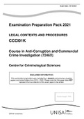 Legal Contexts and Procedures: CCCI01K Examination Preparation 2021