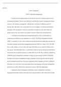 MT435 Unit6Assignment .docx  MT-435  Unit 6 Assignment  MT435: Operations Management  It would not be an understatement to say that the success of a business counts on a trio of important principles. The trio I am referring to would be that of project man