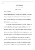 MT297 Assignment Unit07.docx  MT-221                                                                            Coaching for Success  Purdue University Global MT221: Customer Service   Coaching for Success  Specify the problem (s)  The problems evident in