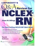 NCLEX-RN TESTBANK & STUDY GUIDE WITH OVER 5000Qn (LATEST UPDATE ) GRADED A+