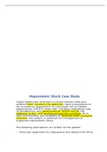 Hypovolemic Shock Case Study