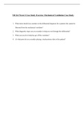  NR 341 Week 2 Case Study Exercise: Mechanical Ventilation Case Study (Questions and answers).