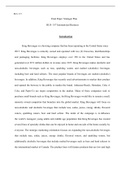 Final_Paper_Strategic_Plan_BUS357.docx  BUS- 357  Final Paper: Strategic Plan                                                       BUS- 357 International Business  Introduction  King Beverages is a brewing company that has been operating in the United St