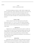 conflict.docx  COM325  Conflict  COM325: Communication & Conflict   One of the most challenges one could face is conflict. Conflict is a struggle or clash between two opposing sides. Could be a disagreement with an opinion or for the interest with kids. L