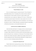 Week_2_Assignment.docx  EDC 312  Week 2 Assignment  The University of Arizona Global Campus  EDC 312: Administration of Early Childhood Education Programs  Program Planning as a Leader  Have you ever planned a program for a preschool classroom?  The word 