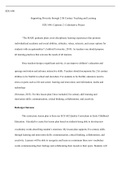 week_1_Supporting_Diversity_through_21St_Century_Teaching_and_Learning.docx  EDU 696  Supporting Diversity through 21St Century Teaching and Learning  EDU 696: Capstone 2: Culminative Project  €œThe MASE graduate plans cross-disciplinary learning experien