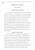 MHA620_Assignment_5.docx  MHA620  Maintaining the Loyalty of Stakeholders  MHA620 Assignment 5  Maintaining the Loyalty of Stakeholders  The Federal Patient Protection and Affordable Care Act (P.L. 111-148), was signed by  President Obama on March 23rd, 2