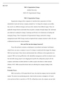 MGT_435_Week_3_Assignment.docx  MGT 435  NRG's Organization Change  Ashford University  MGT 435: Organizational Change  NRG's Organization Change  Organization changes allow companies to transform their corporation to fit their stakeholders' need