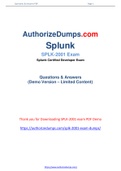 New and Updated Splunk SPLK-2001 Dumps - SPLK-2001 Practice Test Questions