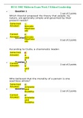 BUS1 3002 Midterm Exam Week 3 Ethical Leadership