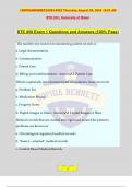 BTE 450 Exam 1 Questions and Answers (100% Pass)