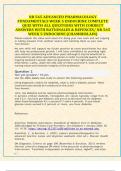 NR 565 ADVANCED PHARMACOLOGY  FUNDAMENTALS WEEK 5 ENDOCRINE COMPLETE  QUIZ WITH ALL QUESTIONS WITH CORRECT  ANSWERS WITH RATIONALES & REFERENCES/ NR 565  WEEK 5 ENDOCRINE (CHAMBERLAIN)