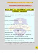 REAL 4000 uga test 3 Study Guide with Complete Solutions