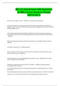 BIO 112 Actual Exam with Questions & 100% Correct Answers| Passed with Grade